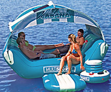 tropical island inflatable floating 